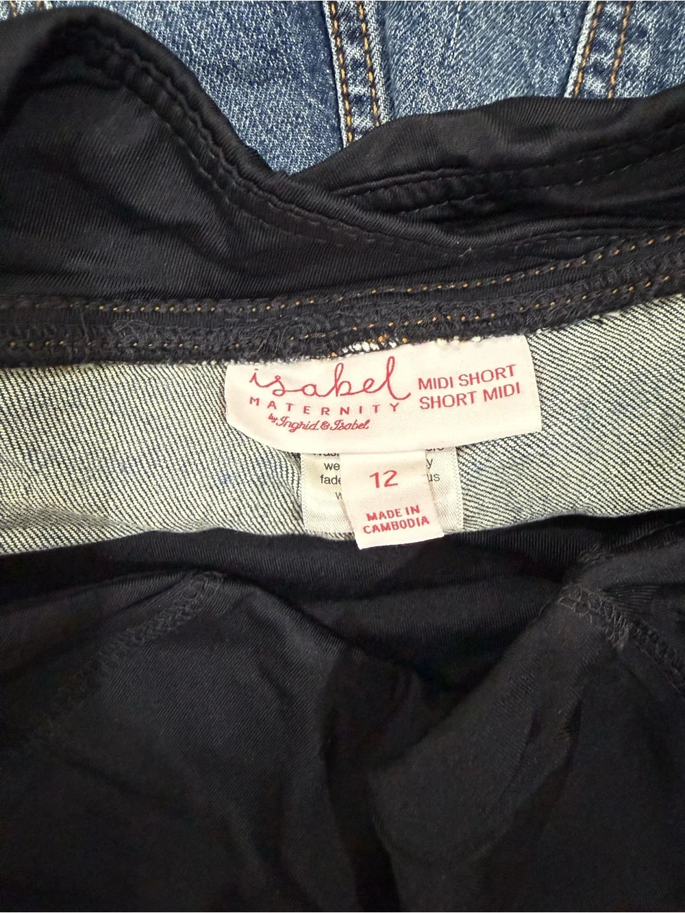 Isabel Maternity Denim Shorts